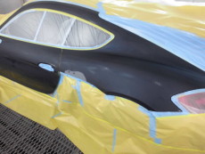 ポルシェ　ケイマン　GT4　板金塗装