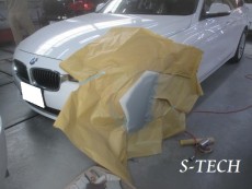 BMW,320d,F31,ﾌﾛﾝﾄﾊﾞﾝﾊﾟｰ,ｷｽﾞ,修理,塗装,ｴｽﾃｯｸ