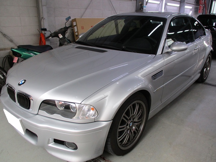 【調布市】BMW　M3　左クオータパネル・リアバンパ　板金塗装