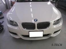 BMW,335i,E92,ﾌﾛﾝﾄﾊﾞﾝﾊﾟｰ,ｷｽﾞ,修正,塗装,修理,ｴｽﾃｯｸ